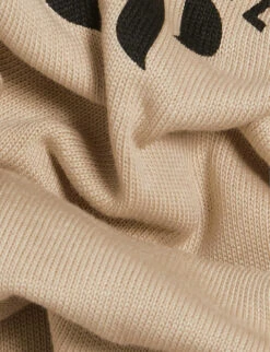 CLAUDIE PIERLOT Logo-print Cropped Cotton T-shirt -Reisi Clothing Shop R04189960 NATURELS ALT04