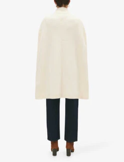 CLAUDIE PIERLOT Turtle-neck Knitted Cape -Reisi Clothing Shop R04190096 NATURELS ALT03