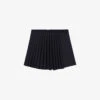 Maje Lupli Straight-fit Pleated Stretch-woven Shorts -Reisi Clothing Shop R04190255 NOIRGRIS M