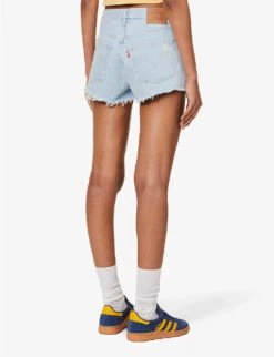 Levis 501 Original High-rise Stretch-denim Shorts -Reisi Clothing Shop R04191368 PROMISEME ALT03