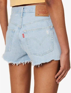 Levis 501 Original High-rise Stretch-denim Shorts -Reisi Clothing Shop R04191368 PROMISEME ALT05