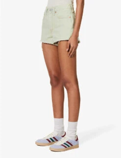 Levis 501 Original High-rise Denim Shorts -Reisi Clothing Shop R04191370 MYMUSESHORT ALT02