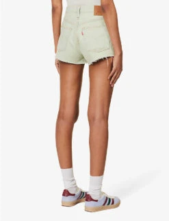 Levis 501 Original High-rise Denim Shorts -Reisi Clothing Shop R04191370 MYMUSESHORT ALT03