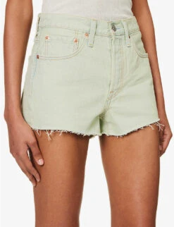 Levis 501 Original High-rise Denim Shorts -Reisi Clothing Shop R04191370 MYMUSESHORT ALT04