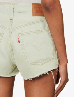 Levis 501 Original High-rise Denim Shorts -Reisi Clothing Shop R04191370 MYMUSESHORT ALT05