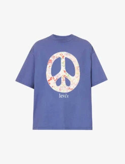 Levis Peace-sign Relaxed-fit Cotton-jersey T-shirt