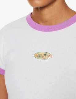 Levis Ringer Logo-print Cotton-jersey T-shirt -Reisi Clothing Shop R04191391 NEUTRALS ALT04