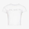 Juicy Couture Branded Slim-fit Jersey T-shirt -Reisi Clothing Shop R04191480 WHITE117 M