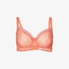 Simone Perele Comete Floral-embroidered Stretch-lace Bra -Reisi Clothing Shop R04191856 457TEXASPINK M