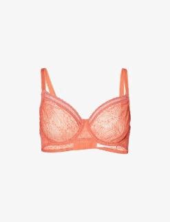 Simone Perele Comete Floral-embroidered Stretch-lace Bra