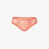 Simone Perele Comete Floral-embroidered Stretch-woven Briefs -Reisi Clothing Shop R04191857 457TEXASPINK M