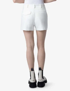 Zadig & Voltaire Please Crystal-embellished Stretch-woven Shorts -Reisi Clothing Shop R04191940 JUDO ALT03