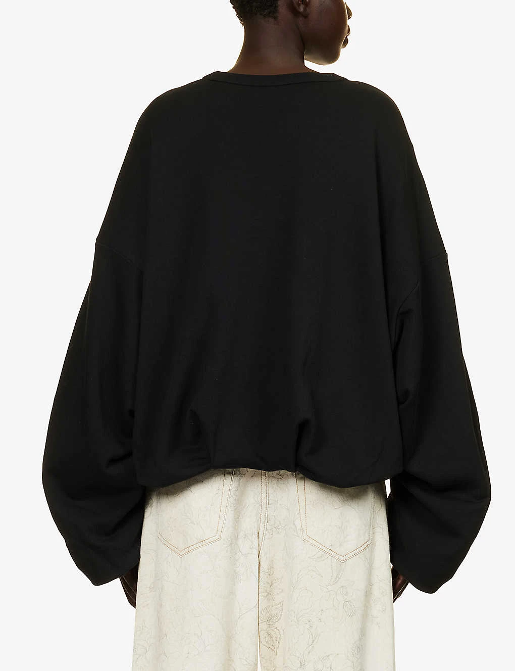 Dries Van Noten Relaxed-fit Round-neck Cotton Sweatshirt 6 Dries Van Noten Relaxed-fit Round-neck Cotton Sweatshirt - Image 4