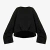 Dries Van Noten Relaxed-fit Round-neck Cotton Sweatshirt 1 Dries Van Noten Relaxed-fit Round-neck Cotton Sweatshirt -Reisi Clothing Shop R04192029 BLACK M