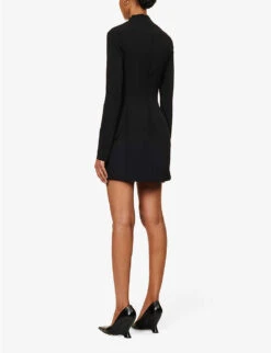 Ilona Cut-out Woven Mini Dress -Reisi Clothing Shop R04194784 BLACK ALT03