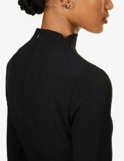 Ilona Cut-out Woven Mini Dress -Reisi Clothing Shop R04194784 BLACK ALT04