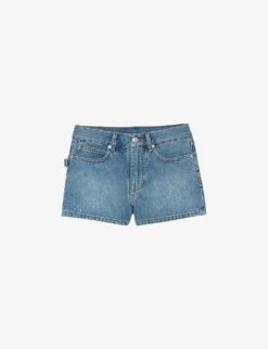 Zadig & Voltaire Sina Crystal-embellished Denim Shorts