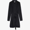 Zadig & Voltaire Ritchin Belted Satin Midi Dress -Reisi Clothing Shop R04195186 NOIR M