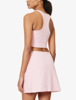 Girlfriend Collective Paloma Racerback Stretch-recycled-polyester Bra -Reisi Clothing Shop R04196132 CANDYPINK ALT03