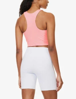 Girlfriend Collective Dylan Racerback Stretch-recycled-polyester Bra -Reisi Clothing Shop R04196133 CANDYPINK ALT03