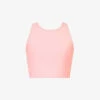 Girlfriend Collective Dylan Racerback Stretch-recycled-polyester Bra -Reisi Clothing Shop R04196133 CANDYPINK M