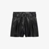IRO Paoli Belted Leather Shorts -Reisi Clothing Shop R04196558 BLA01 M