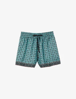 Sandro Louxor Graphic-print Woven Shorts