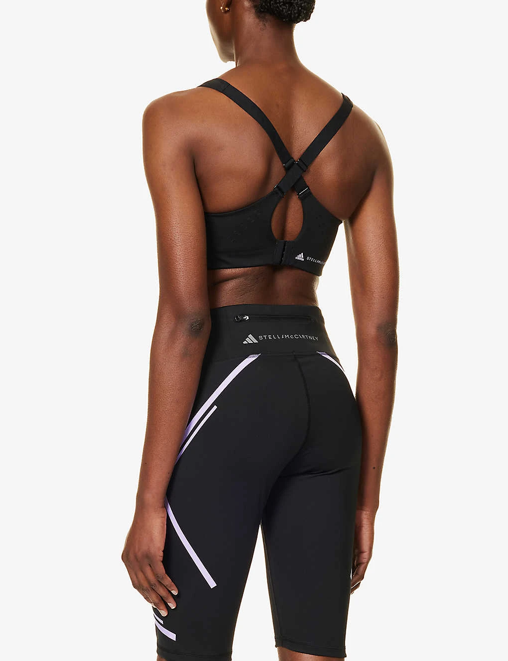 Adidas By Stella Mccartney TruePace Scoop-neck Stretch Recycled Polyester Bra 6 Adidas By Stella Mccartney TruePace Scoop-neck Stretch Recycled Polyester Bra - Image 4