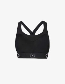Adidas By Stella Mccartney TruePace Scoop-neck Stretch Recycled Polyester Bra