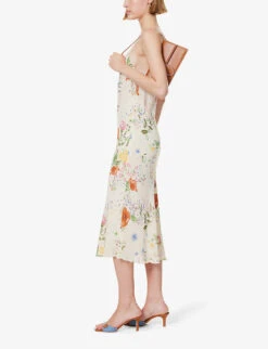 Emerick Scoop-neck Floral-print Woven Midi Dress -Reisi Clothing Shop R04203324 ETUDE ALT01