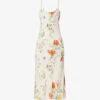 Emerick Scoop-neck Floral-print Woven Midi Dress -Reisi Clothing Shop R04203324 ETUDE M