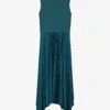 Joseph Dera Pleated Woven Midi Dress -Reisi Clothing Shop R04203811 DARKTEAL M