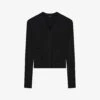 Joseph Ribbed Patch-pocket Stretch Wool-blend Cardigan -Reisi Clothing Shop R04203813 BLACK M
