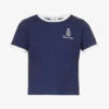 Vendome Logo-print Cropped Cotton T-shirt