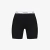 Serif High-rise Stretch-cotton Shorts -Reisi Clothing Shop R04205012 BLACK M