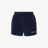 Tennis Club Brand-embroidered Cotton Shorts -Reisi Clothing Shop R04205044 NAVY M