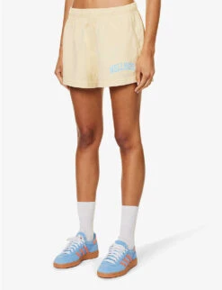 Wellness Ivy Disco Logo-print Cotton-jersey Shorts -Reisi Clothing Shop R04205109 ALMONDH2O ALT02