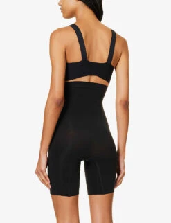 Spanx Everyday Shaping High-rise Stretch-woven Shorts -Reisi Clothing Shop R04209988 VERYBLACK ALT02